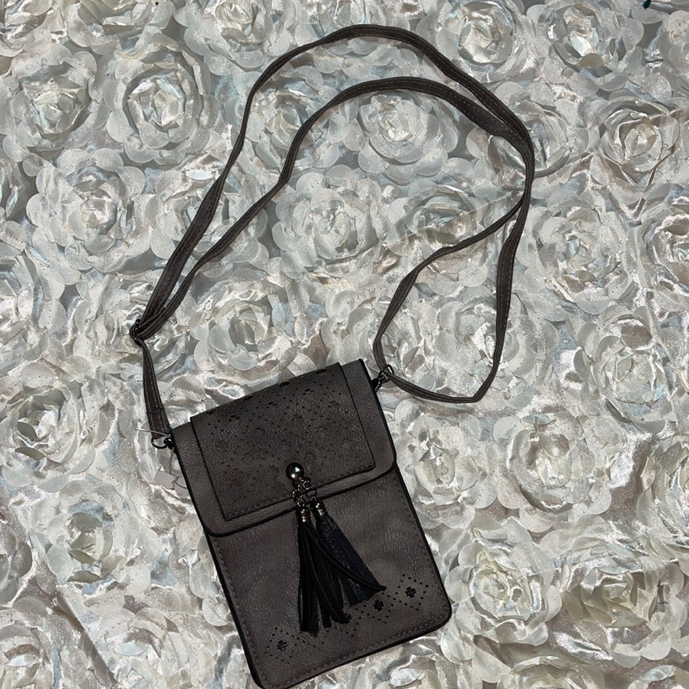 Leather Shoulder bag, café color